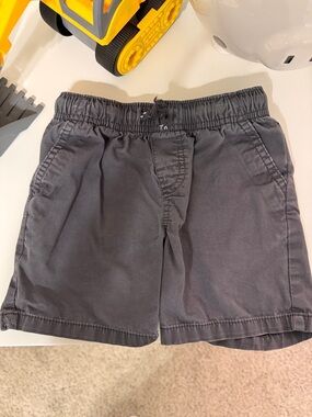 Children's Charcoal Elastic Waist Shorts
